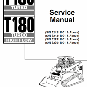 Bobcat T180 Turbo, T180 Turbo High Flow Loaders Service Manual