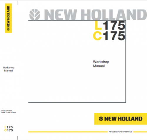 New Holland L175 Skid Steer Service Manual
