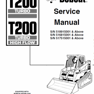 Bobcat T200 Loader Service Manual