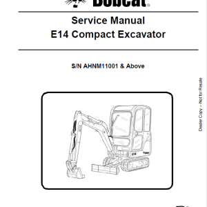 1-83-1-2.png Bobcat E14 Excavator Repair Service Manual