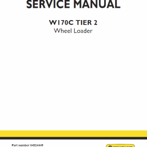 New Holland W170B Wheel Loader Service Manual