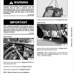 Bobcat TL358 versaHANDLER Telescopic Service Repair Manual