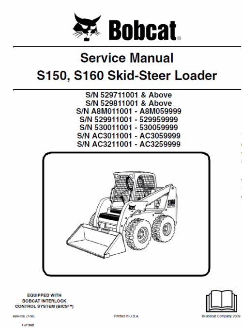 3-61-2.png Bobcat S150 and S160 Skid-Steer Loader Service Manual