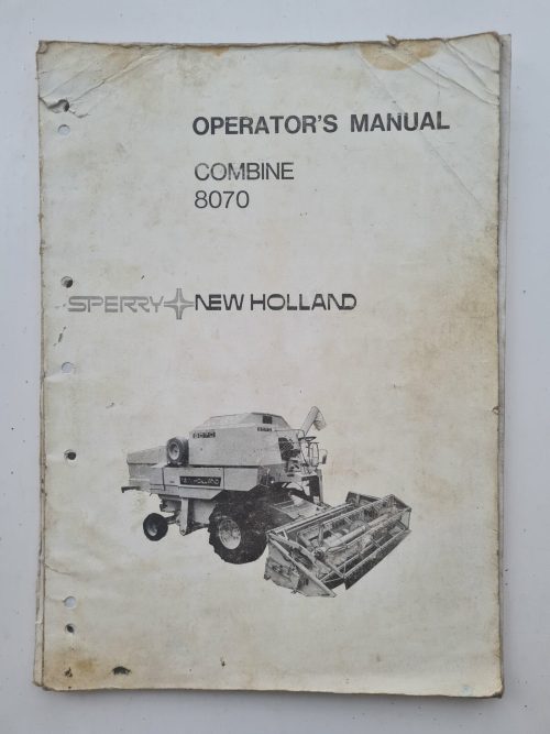 New Holland 8070 Combine Spare Parts Catalogue Manual