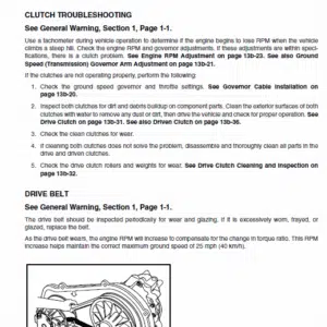 Bobcat 2200 2300 Utility Vehicle Service Manual