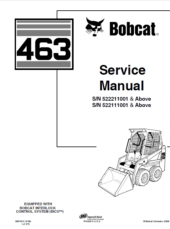 5-66-1-1.png Bobcat 463 Skid-Steer Loader Service Manual