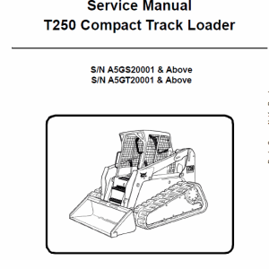 Bobcat T250 Loader Service Manual