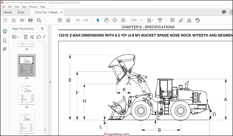 Case 1221E Tier 3 Wheel Loader Service Manual