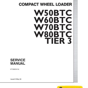 New Holland W50Btc W60Btc Wheel Loader Service Manual