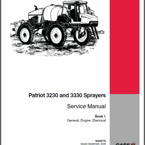 CASE IH 3 SPX spx3150 Patriot Sprayers Service Manual
