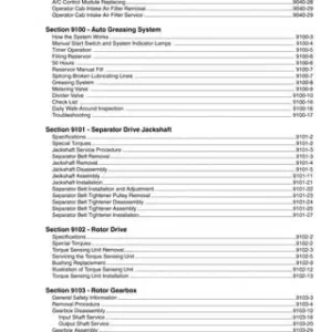 Case IH 2388 Combine Specs Operators Manual Two