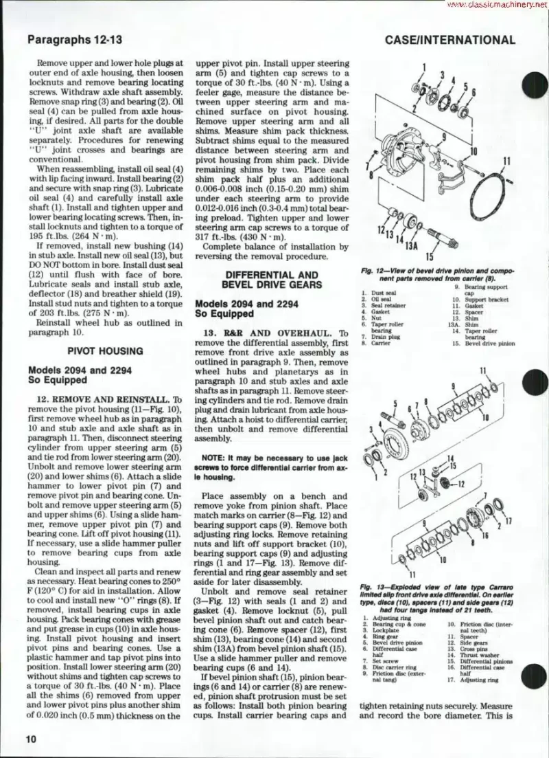 Case IH 2390 2594 Service Manual