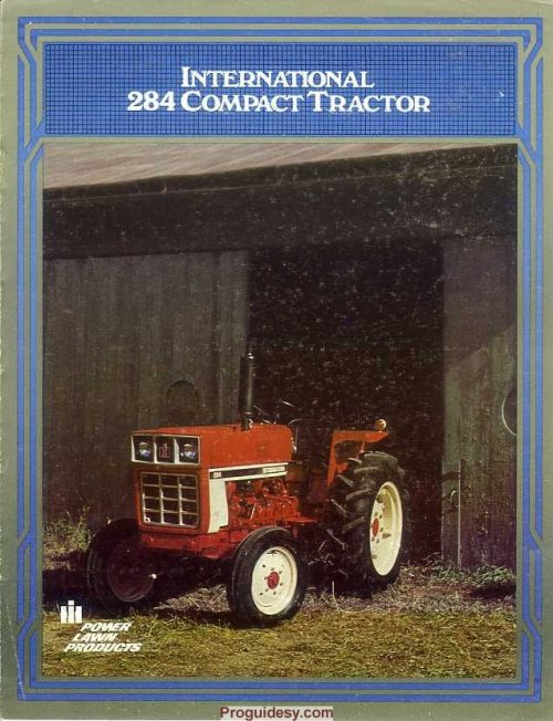 Case IH 284 Tractor Service Repair Manual