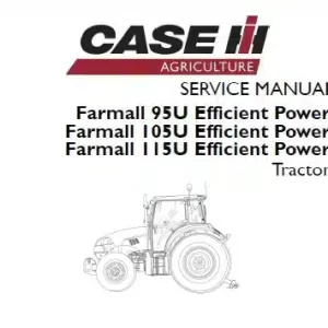 Case IH 95u 105u 115u Farmall Service Repair Manual