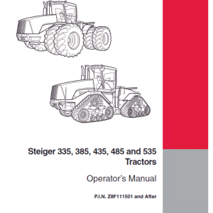 Case Ih Steiger 335 385 435 485 535 Tractor Operators Pdf Manual
