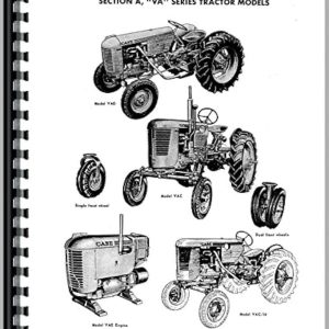 Case Va Vac Vae Vah Vao Tractor & Engine Repair Manual