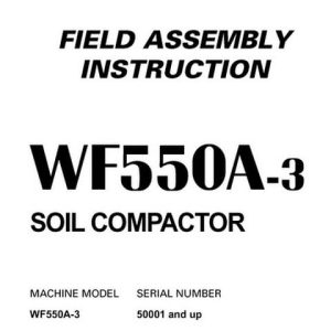 Komatsu WF550A-3 Trash Compactor Service Repair Manual