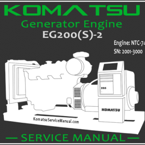 Komatsu Generator EG200S-2 Engine NTC-743-G Service Manual