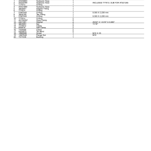 John Deere 310E Dump Trucks Parts Catalog Manual