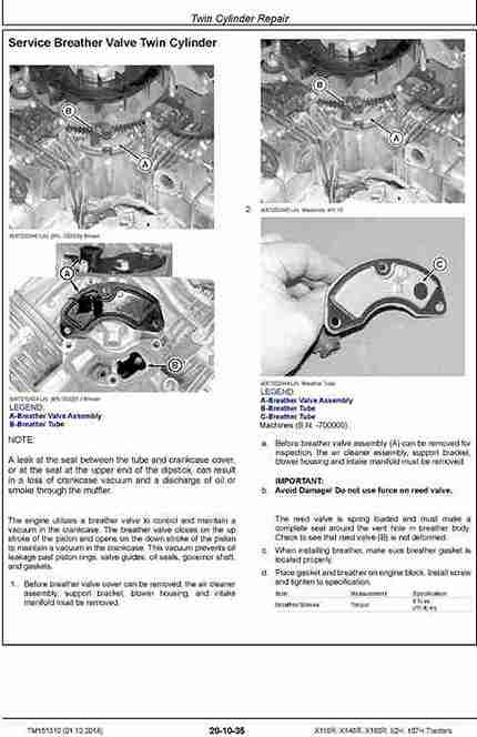 John Deere X116R 107H Tractors Service Repair Manual