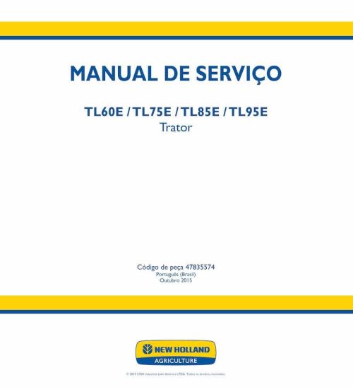New Holland TL85E TL95E Tractor Repair Manual