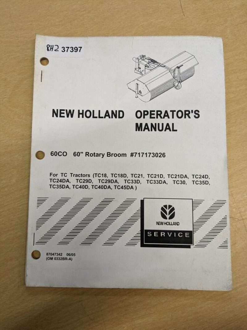 s-l1200e.jpg New Holland 60co 60 Rotary Broom Tractor Operators Manual