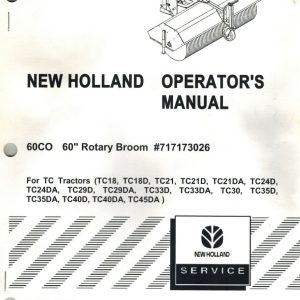 s-l1200ee.jpg New Holland 60co 60 Rotary Broom Tractor Operators Manual