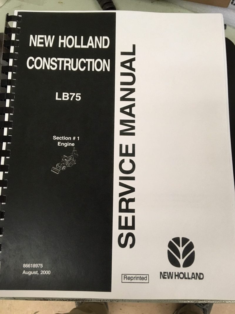 New Holland Lb75 Tractor Backhoe Operators Owners Manual