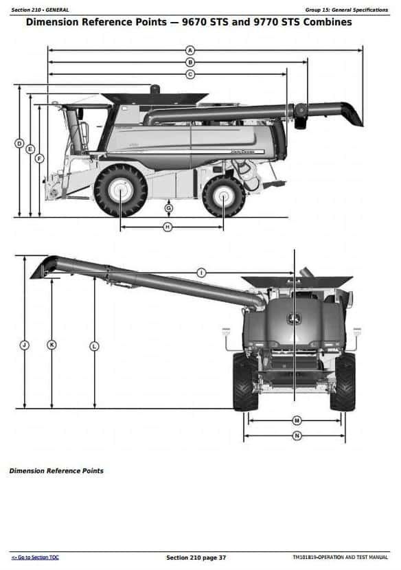 TM101819-4 John Deere 9570STS 9870STS Combines Diagnostic and Test Service Manual