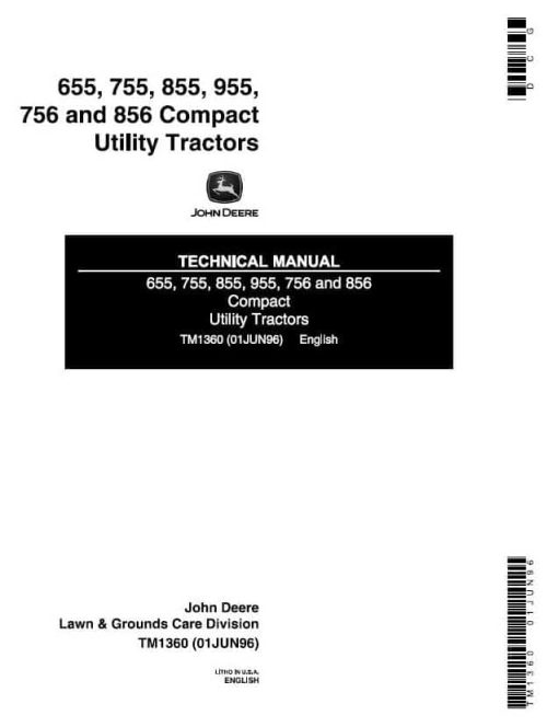 John Deere 655 755 756 Technical Service Manual