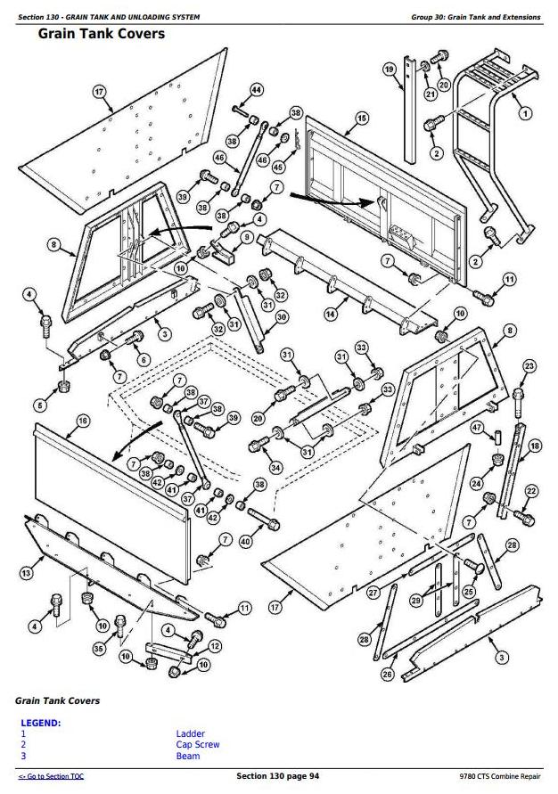 John Deere 9780 CTS Combine Repair Technical Service Manual John Deere 9780 CTS Combine Repair Technical Service Manual