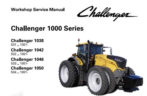 Challenger 1038, 1042, 1046, 1050 Tractor Service Manual