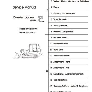 Liebherr Lr622, Lr622b Crawler Loaders Series 2 Litronic Service Repair Manual