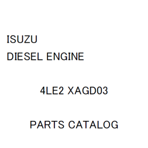 JCB Isuzu Engine AU-4LE2 BV-4LE2 Service Repair Manual