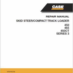 CASE 465 Skid Steer Loader Service Repair Manual PDF