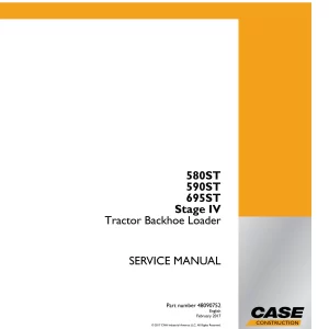 CASE 695ST Backhoe Loader Service Repair Manual 