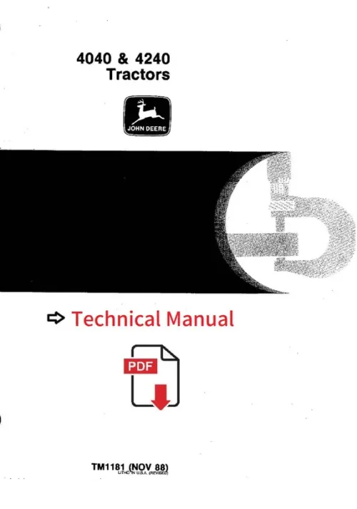 4040-4240-pdf John Deere 4040 and 4240 TRACTOR Service Repair Manual