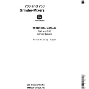 tm1079-pdf John Deere 700 and 750 Grinder-Mixers Technical Manual TM1079